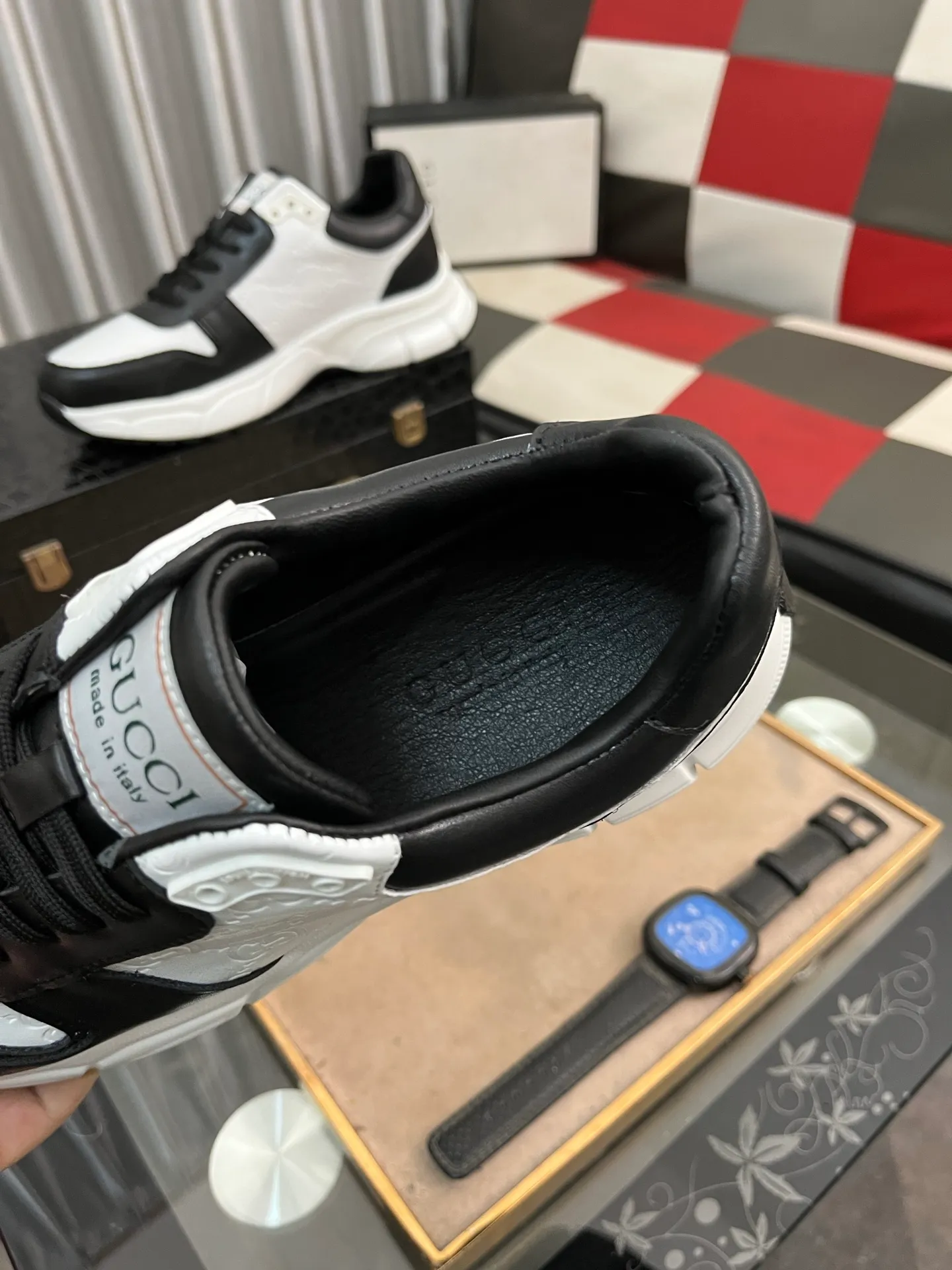 Men's shoes 💰440⌚️⌚️ (GUCCI-Gucci) luxury brand sports and casual shoes, imported original material, sheepskin lining, high-end and comfortable, original outsole is light and wear-resistant! Purely handmade, details determine quality! 38-443️⃣colors available